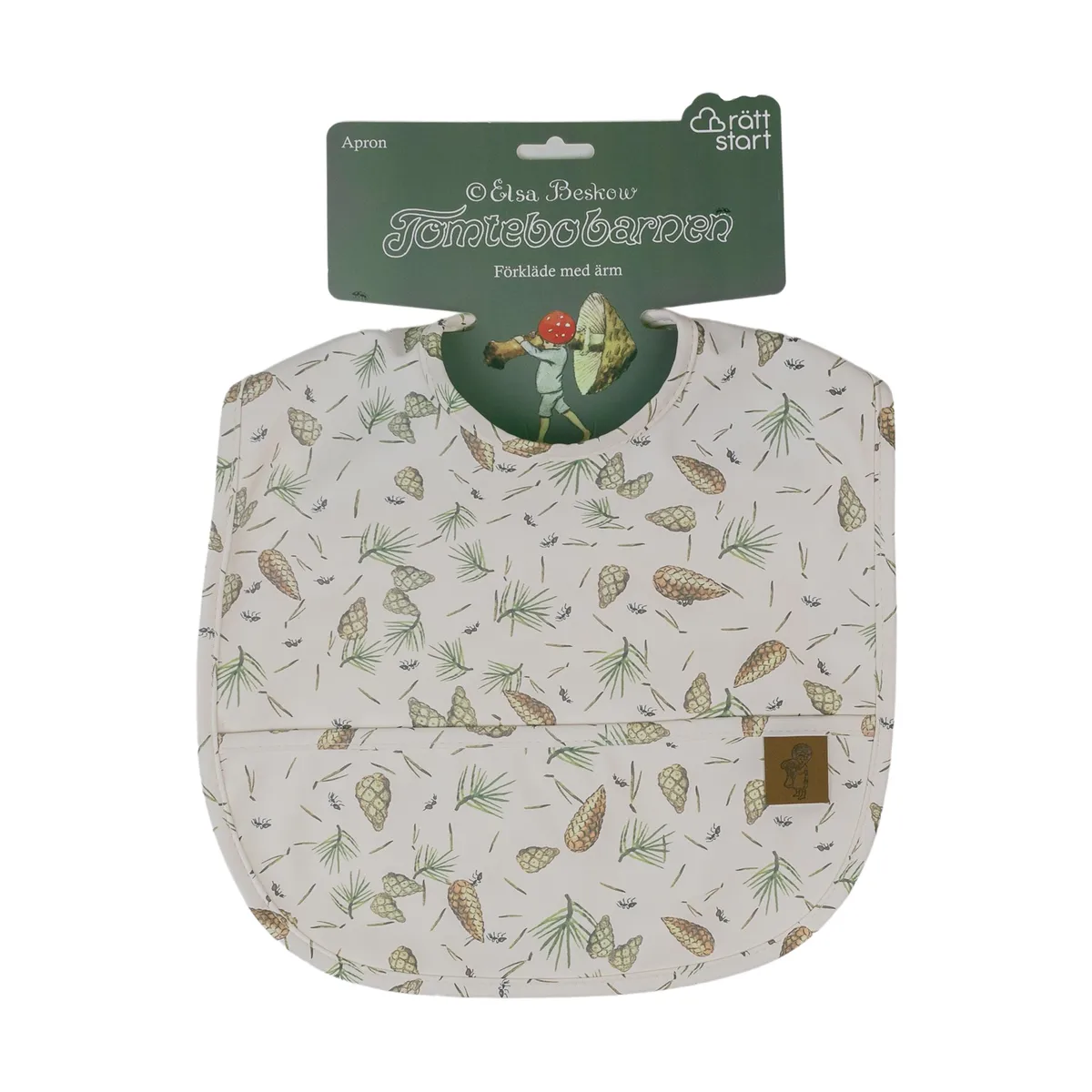 Rätt Start Elsa Beskow Tomtebobarnen Lätzchen Grün