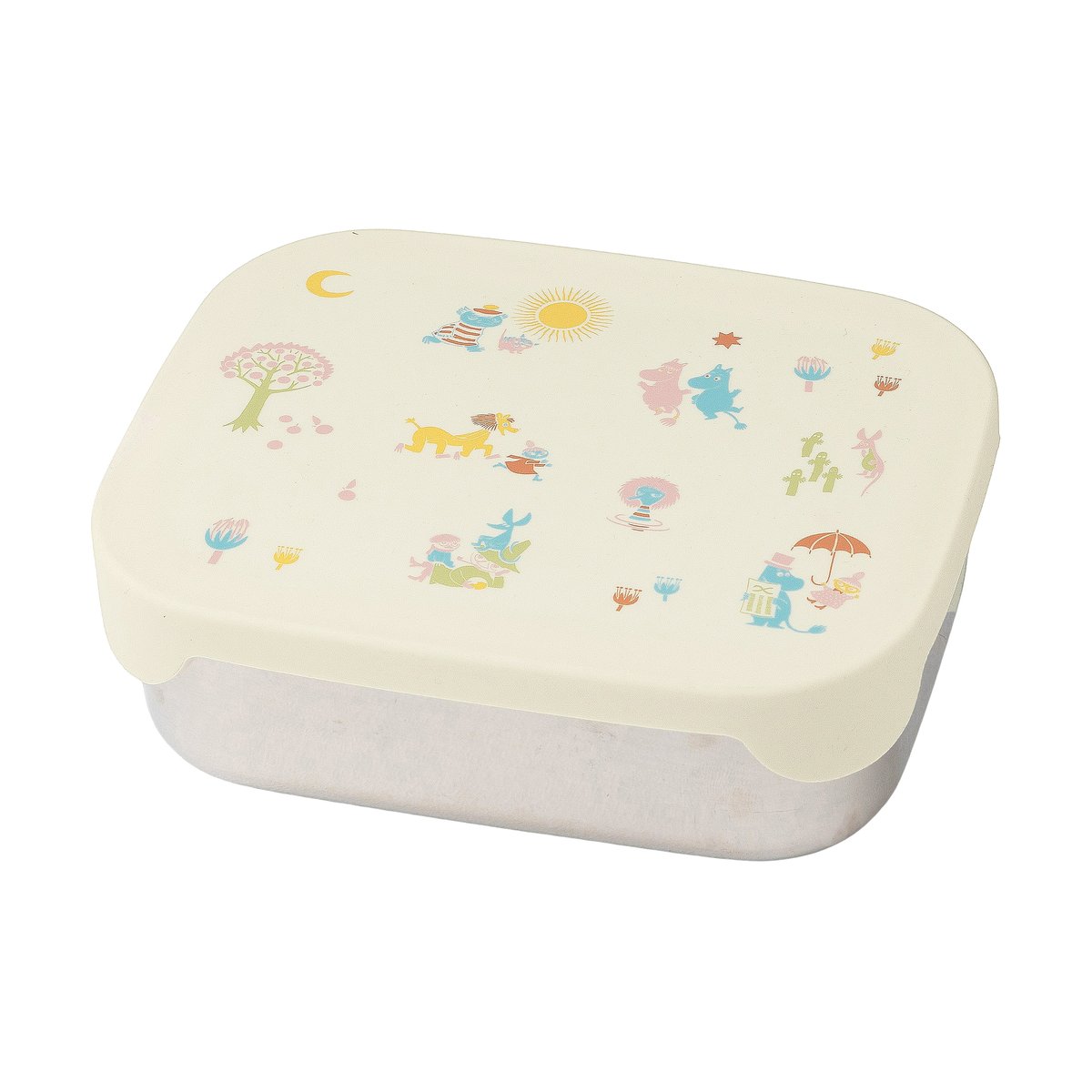 Rätt Start Mumin 80 Metall-Lunchbox 13x17 cm Beige