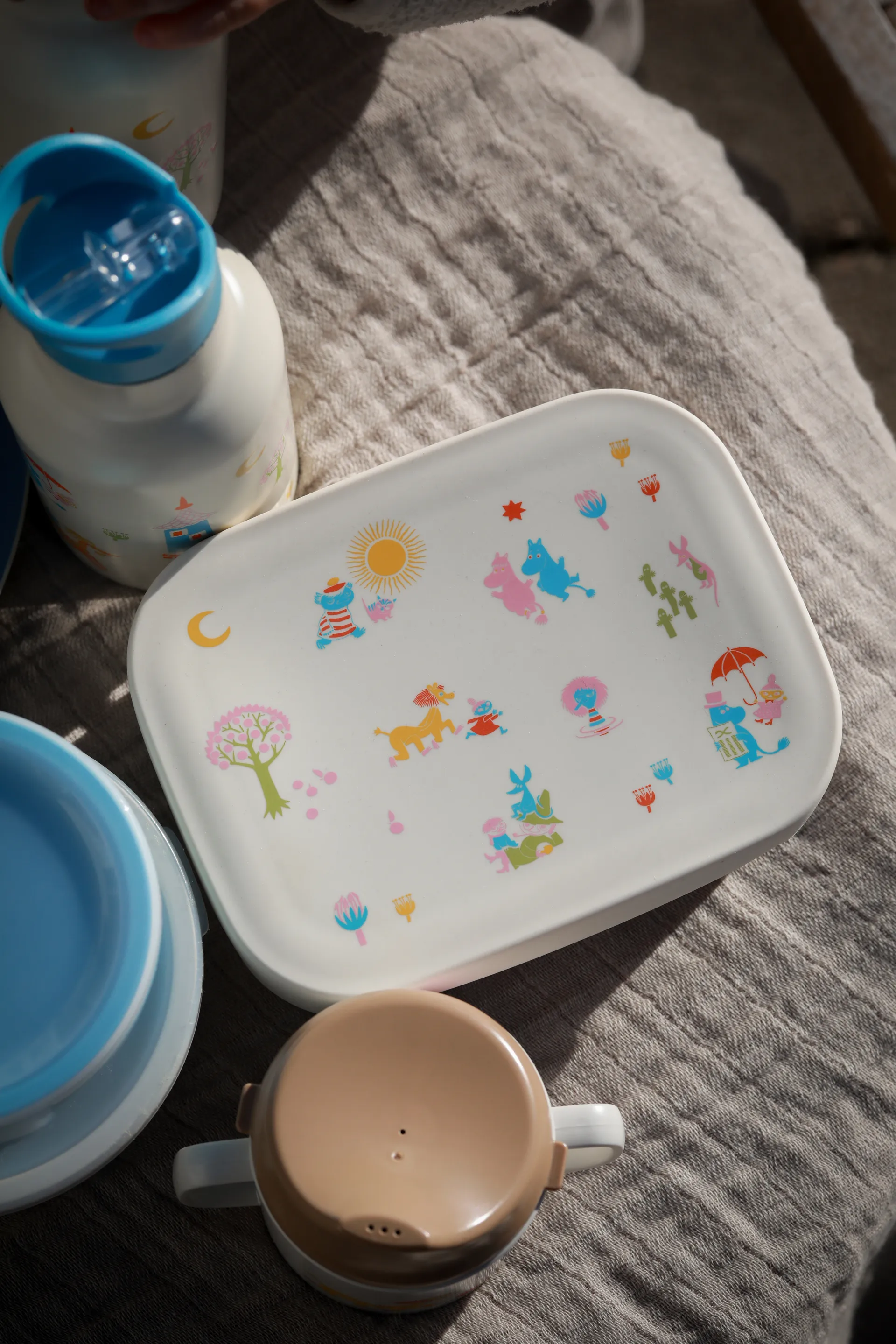 Mumin 80 Metall-Lunchbox 13x17 cm, Beige Rätt Start