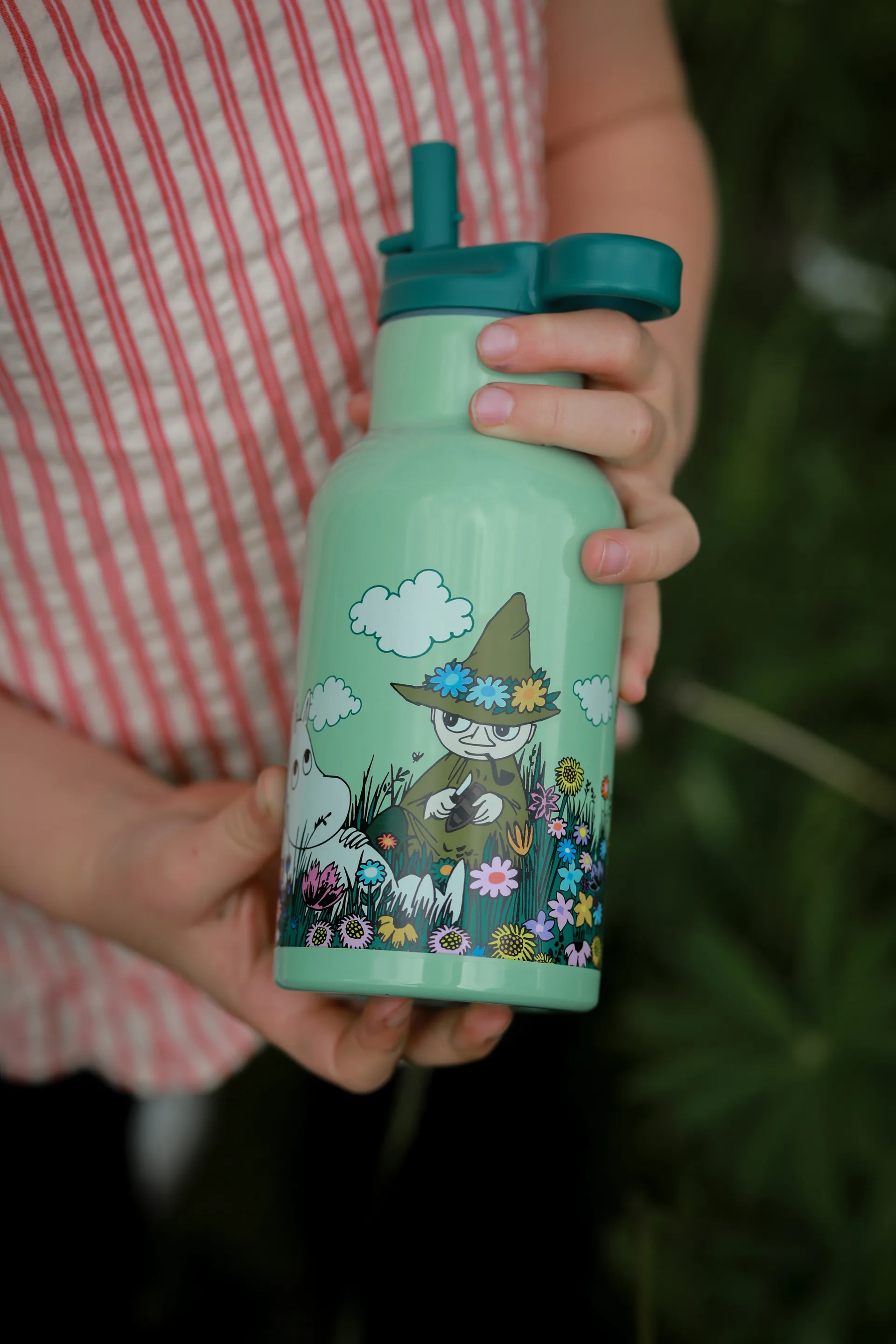 Mumin Äng Wasserflasche 34 cl, Grün Rätt Start