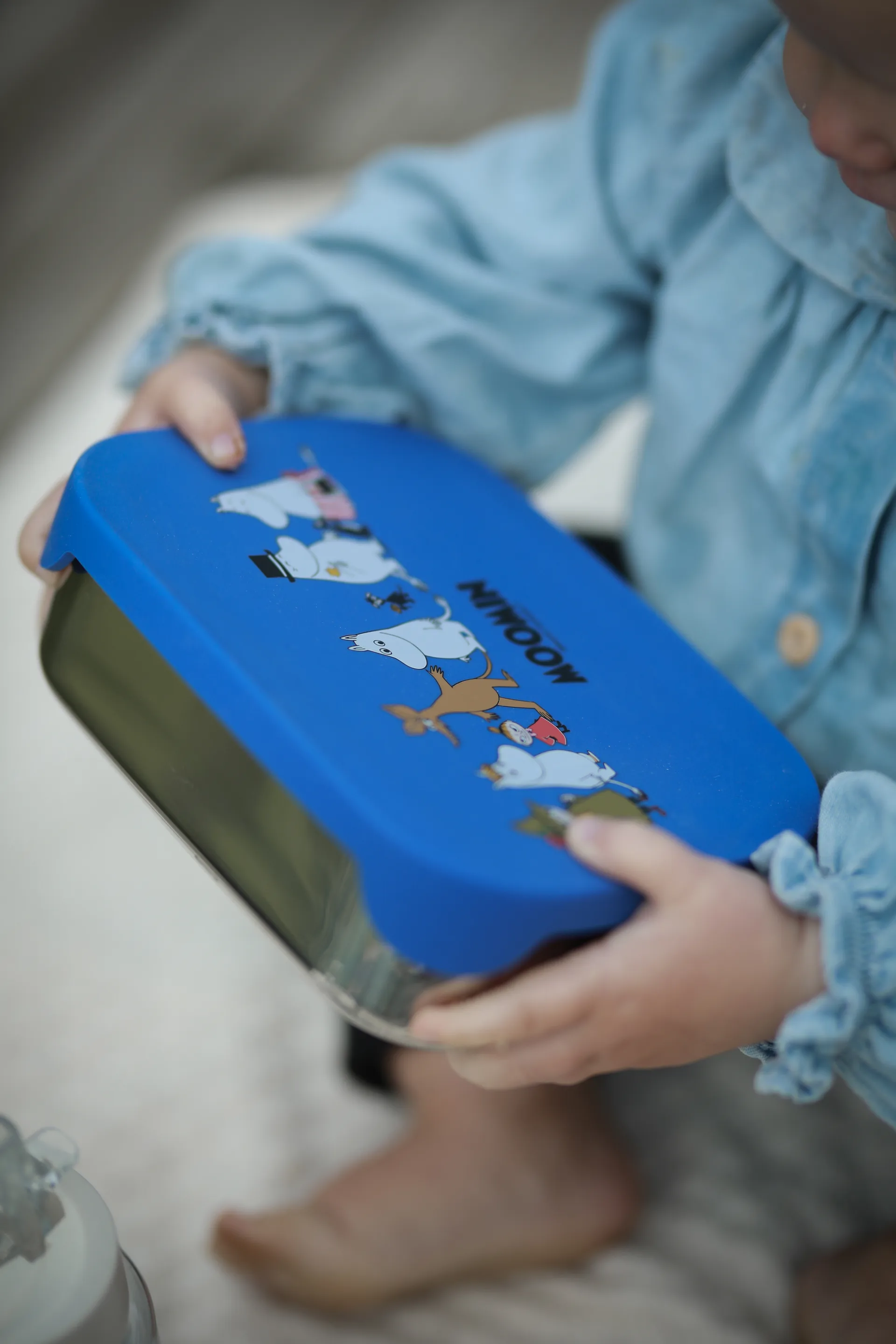 Mumin Family Metall-Lunchbox 13x17 cm, Blau Rätt Start