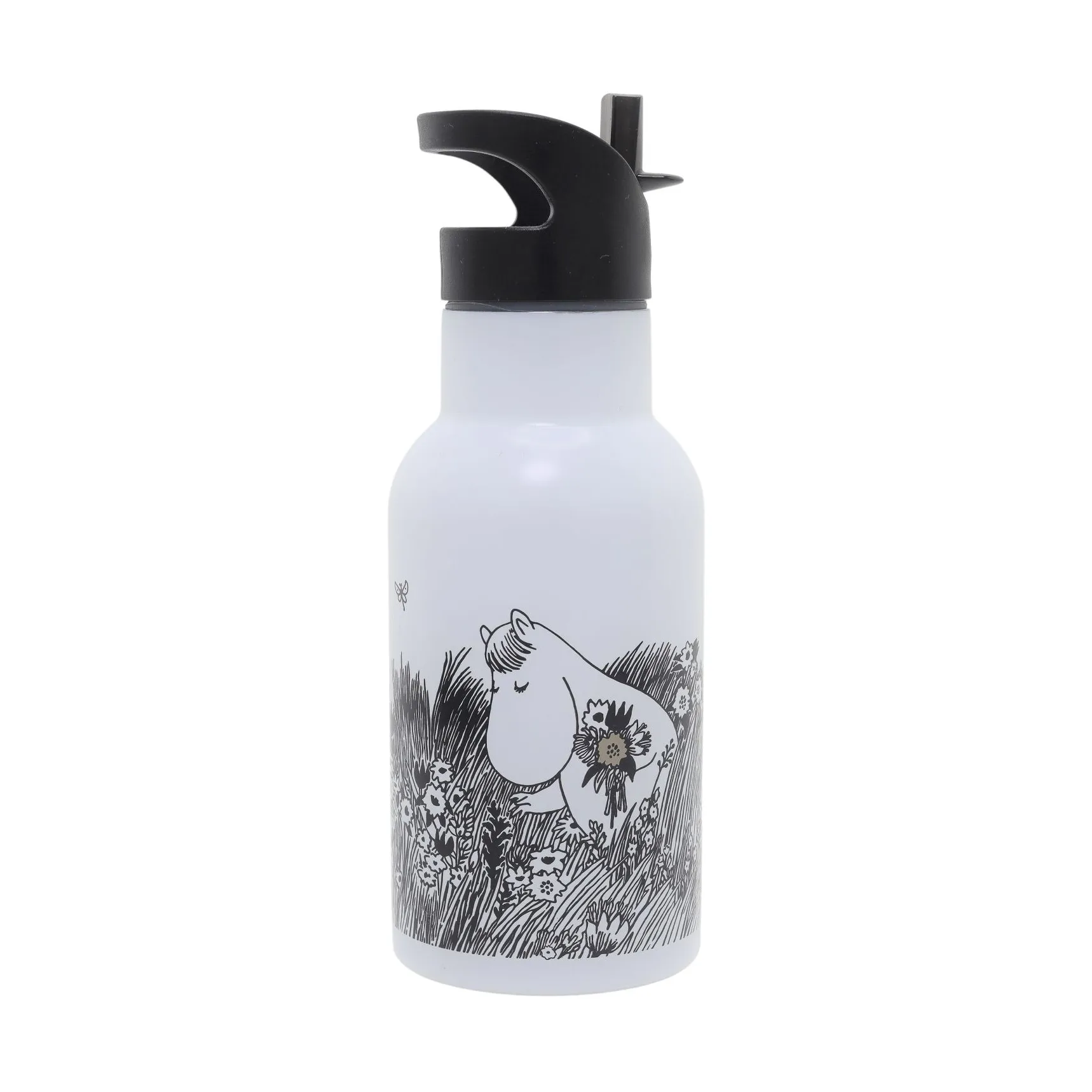 Mumin Graphic Wasserflasche 34 cl, Weiß Rätt Start