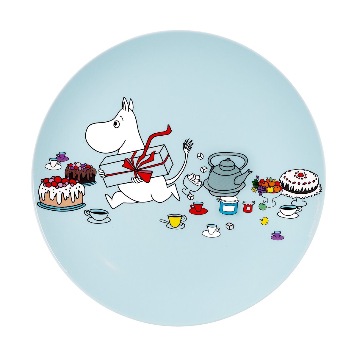 Rätt Start Mumin Picnic Teller Ø19,5 cm Hellblau
