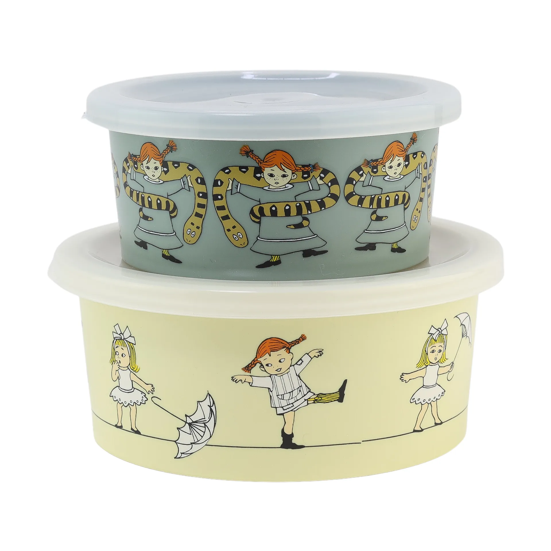 Pippi Circus Snackbox 2er-Pack, Multi Rätt Start