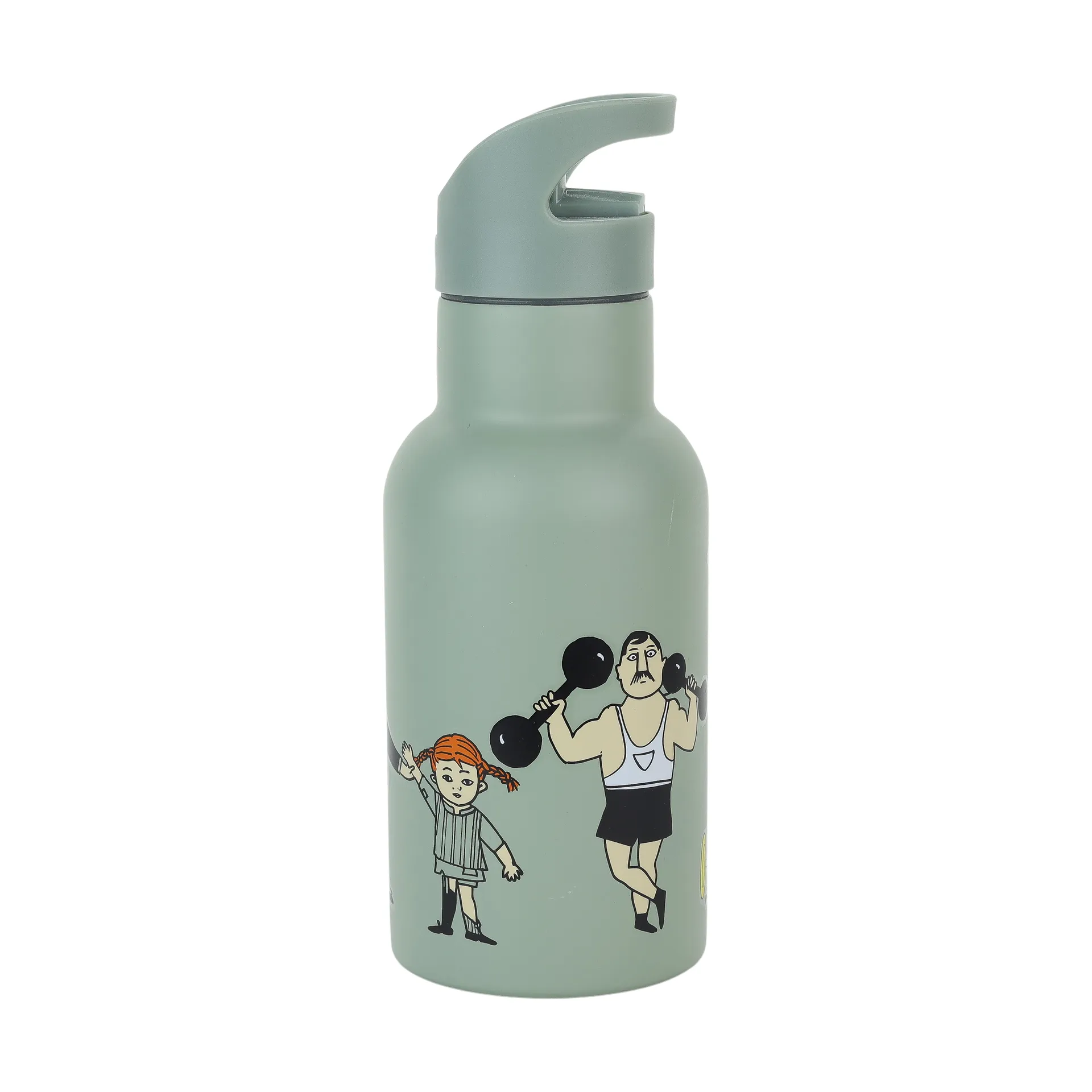 Pippi Circus Wasserflasche 34 cl, Grün Rätt Start