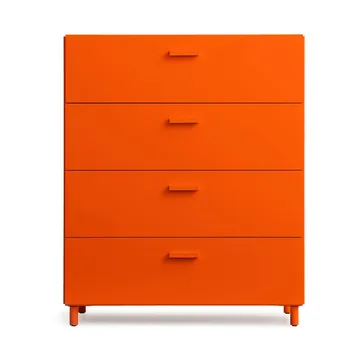 Relief Kommode breit mit Beinen 82x92,2 cm Orange - Relief
