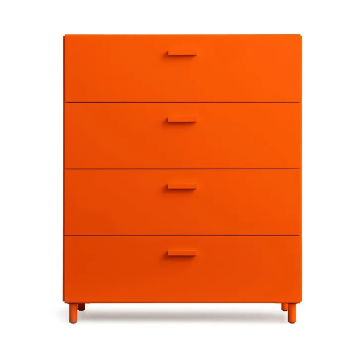 Relief Kommode breit mit Beinen 82x92,2 cm Orange - Relief