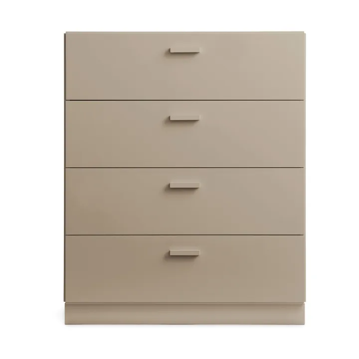 Relief Kommode breit mit Sockel 82x92,2 cm Beige - Relief