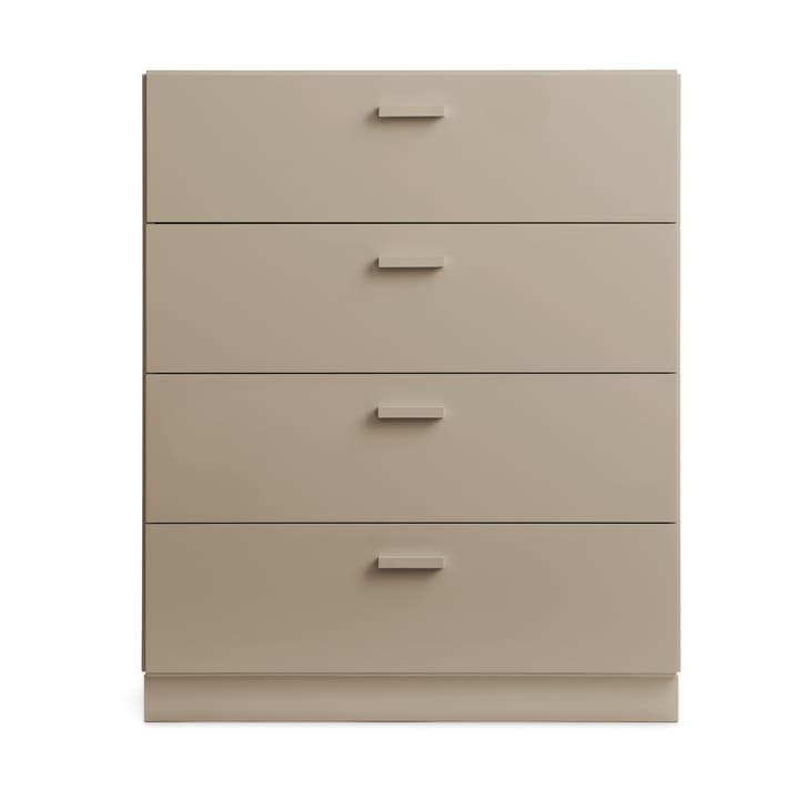 Relief Kommode breit mit Sockel 82x92,2 cm Beige - undefined - Relief