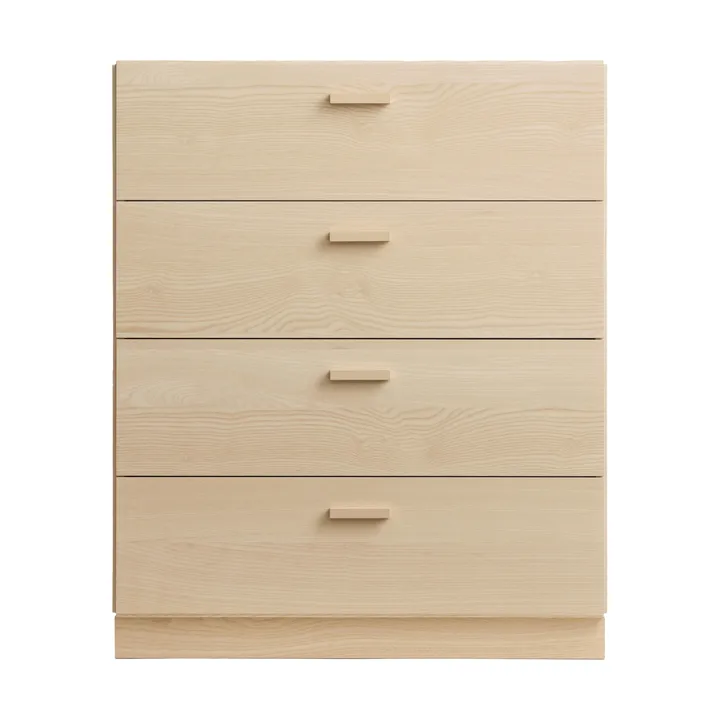 Relief Kommode breit mit Sockel 82x92,2 cm Esche - Relief