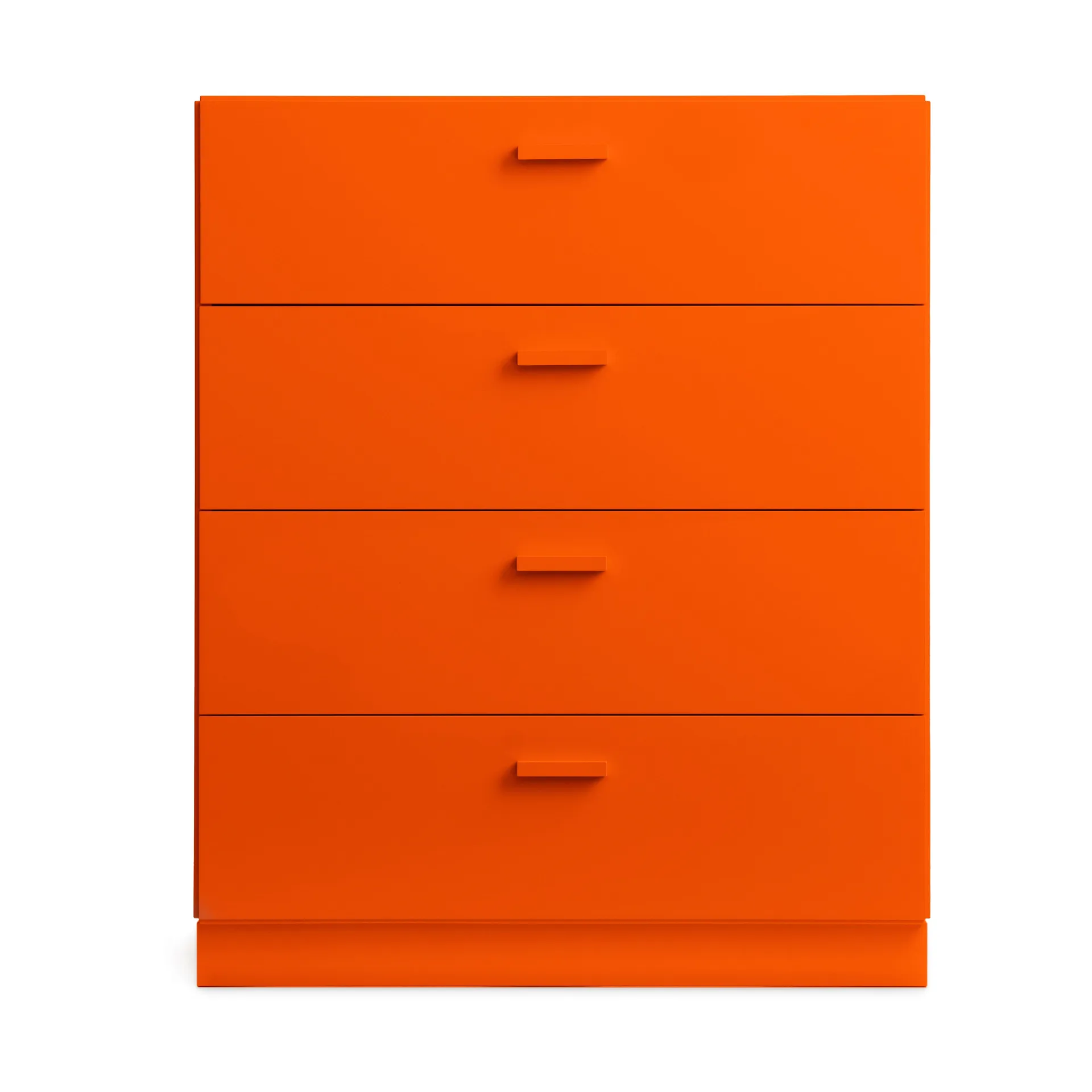 Relief Kommode breit mit Sockel 82x92,2 cm Orange,  Relief