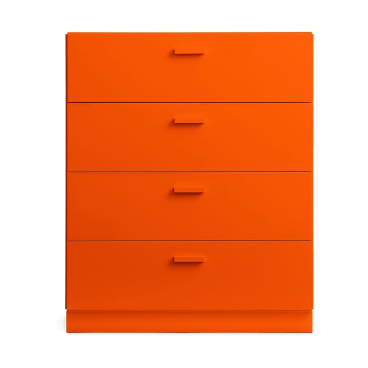 Relief Kommode breit mit Sockel 82x92,2 cm Orange - undefined - Relief