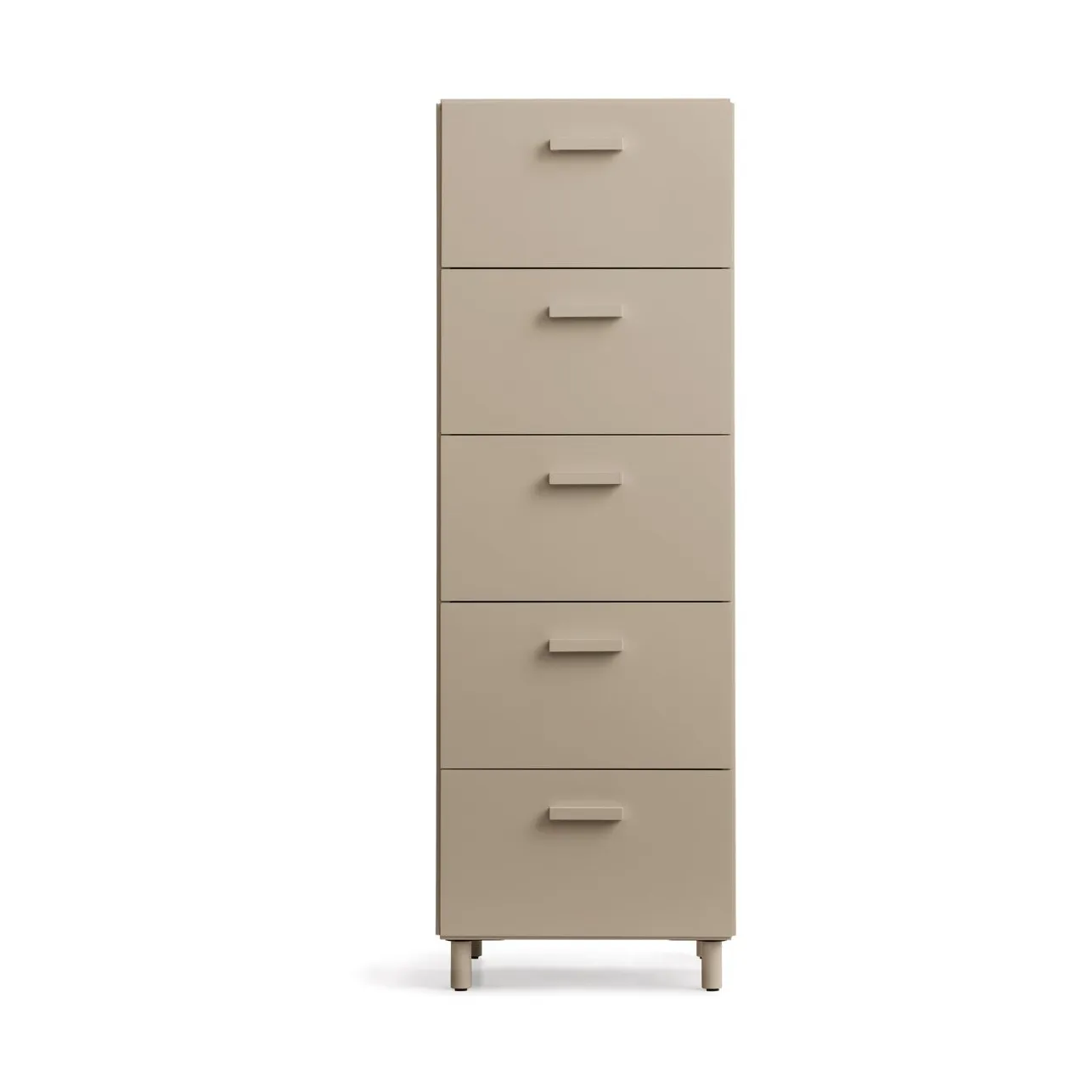 Relief Kommode hoch mit Beinen 41x115 cm Beige Relief