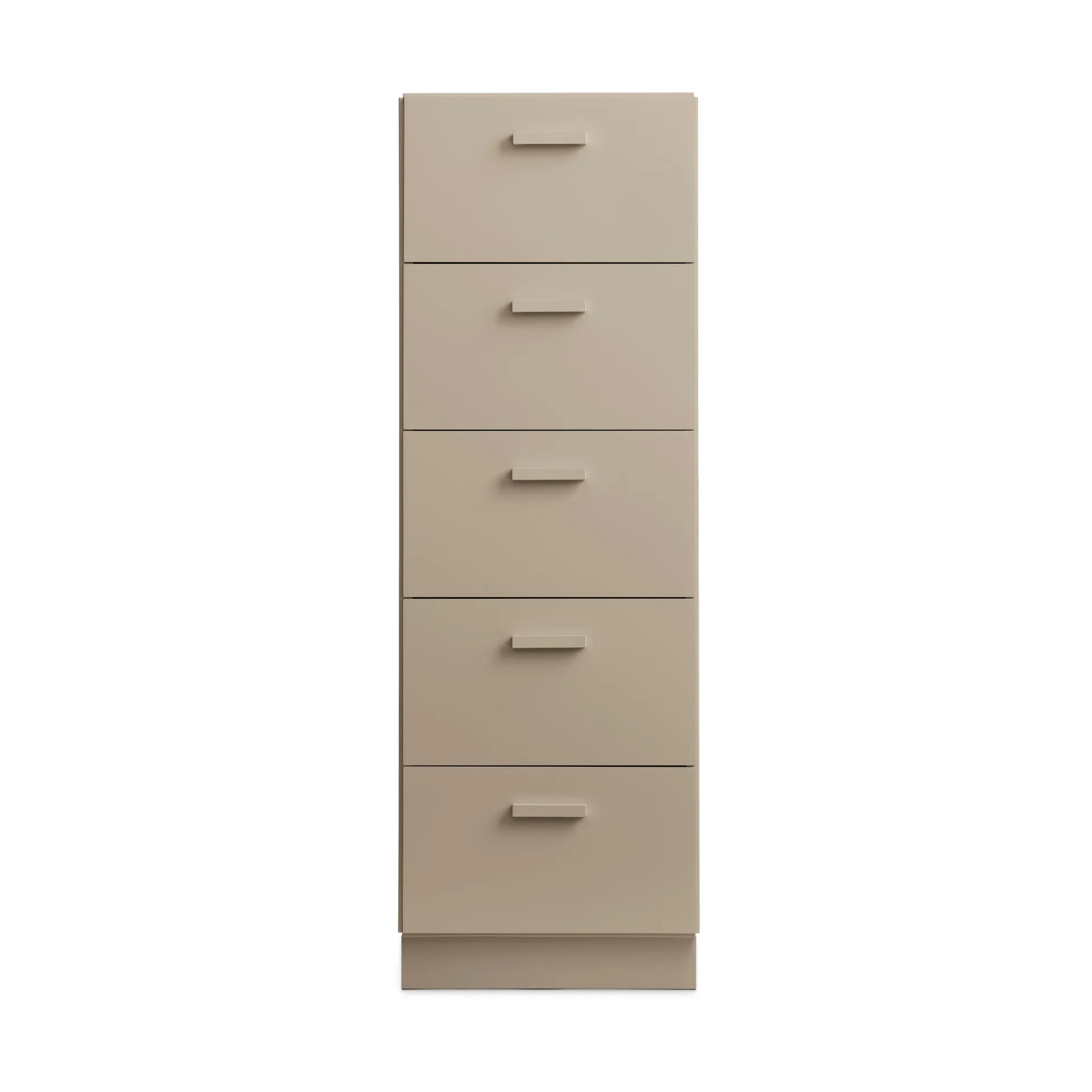 Relief Kommode hoch mit Sockel 41x115 cm Beige Relief