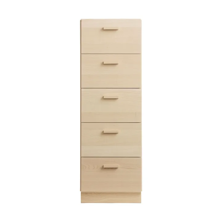 Relief Kommode hoch mit Sockel 41x115 cm Esche - Relief