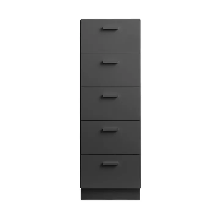 Relief Kommode hoch mit Sockel 41x115 cm Grau - Relief