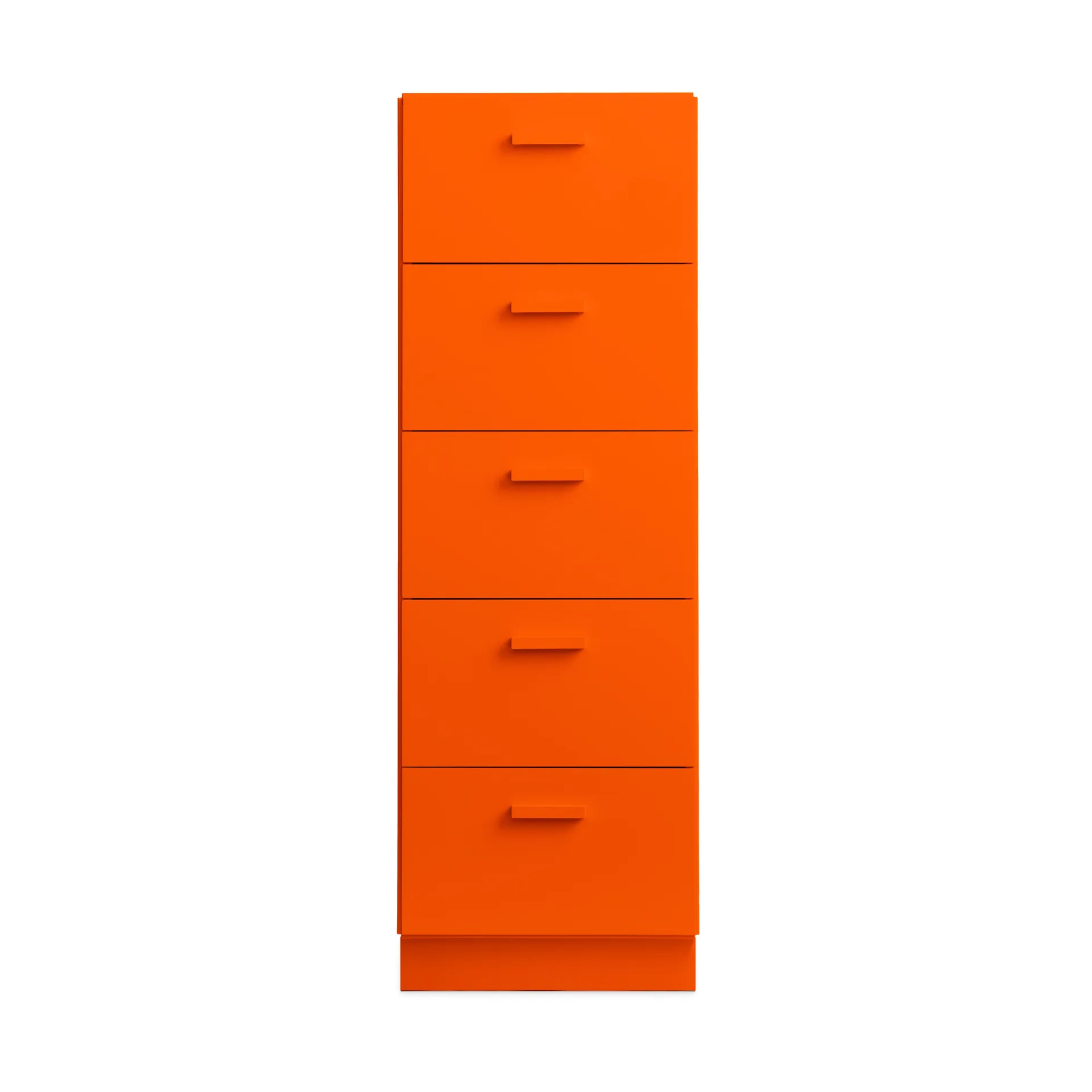 Relief Kommode hoch mit Sockel 41x115 cm Orange,  Relief