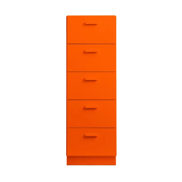 Relief Kommode hoch mit Sockel 41x115 cm Orange - Relief