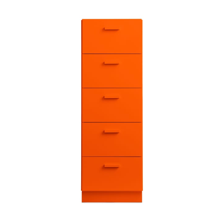 Relief Kommode hoch mit Sockel 41x115 cm Orange - undefined - Relief