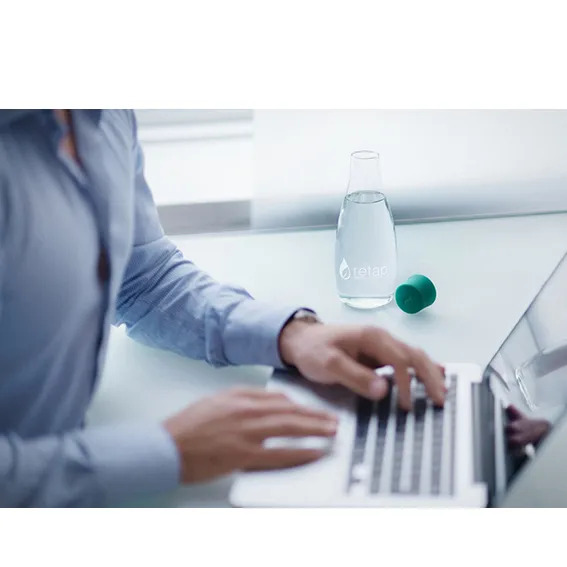 Retap Trinkflasche 0,5 Liter, Schwarz Retap