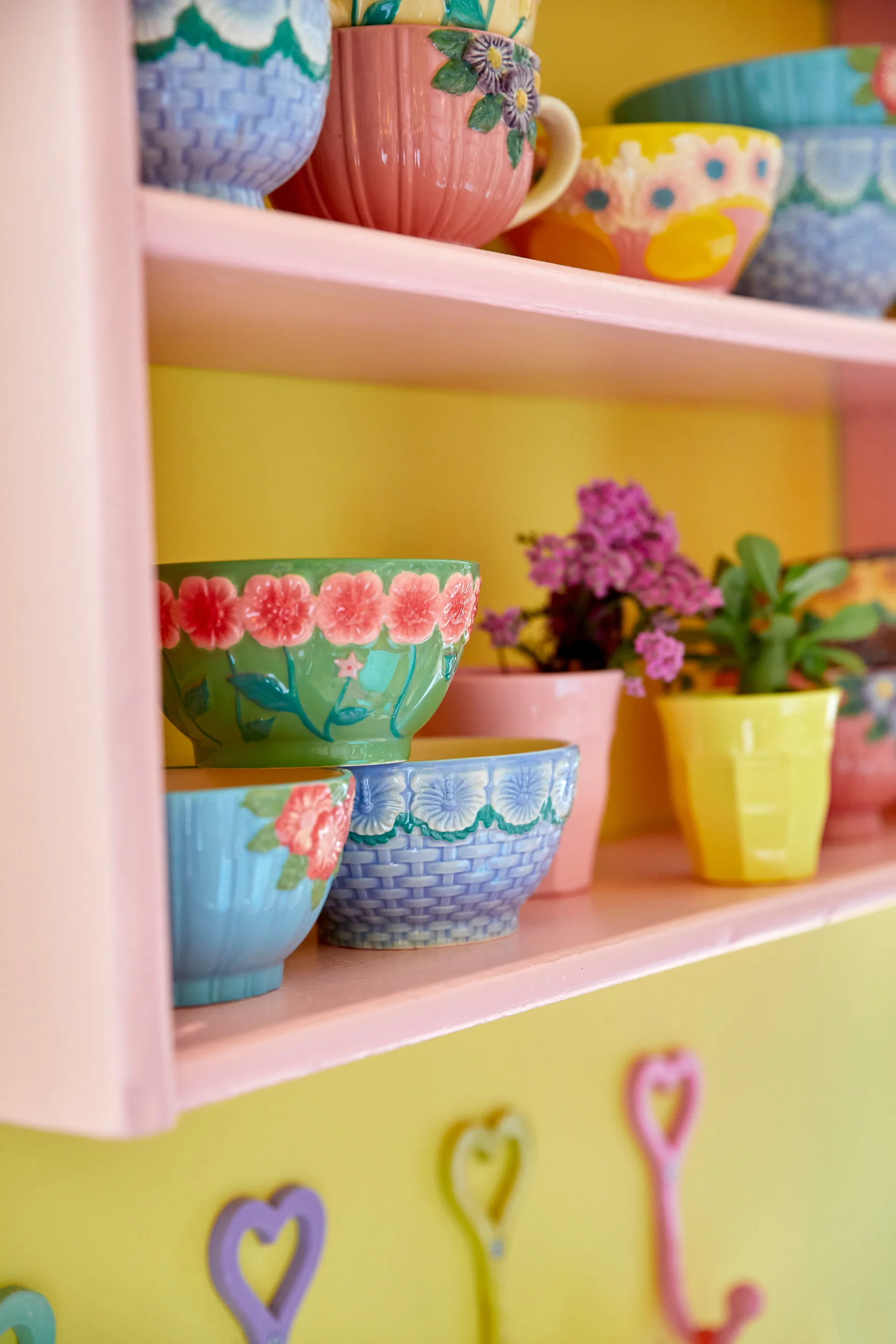 Rice Embossed Flower Keramikschale Ø12cm, Mint RICE