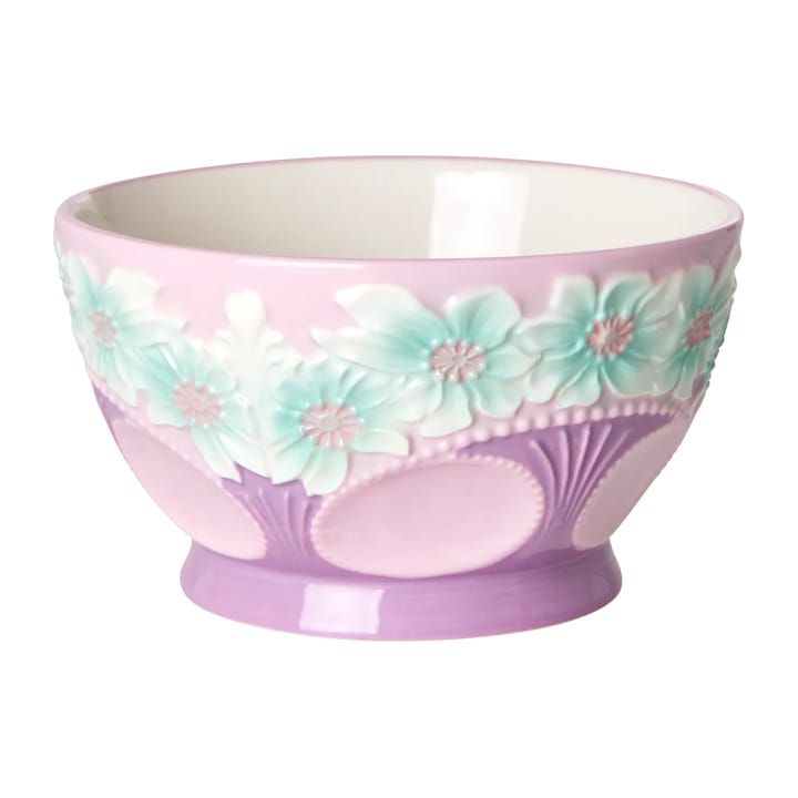 Rice Embossed Flower Keramikschale Ø14,5cm - Lavender - RICE