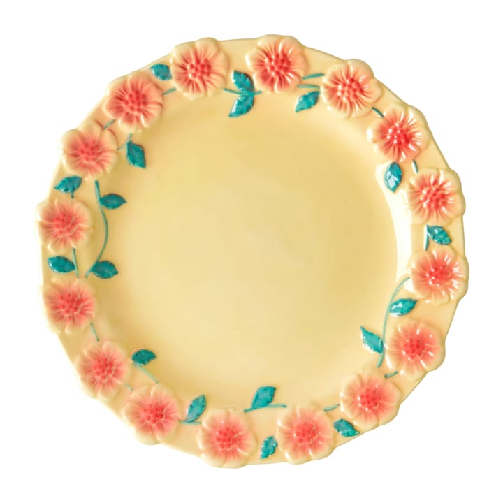 Rice Embossed Flower kleiner Teller Ø20cm - Creme - RICE