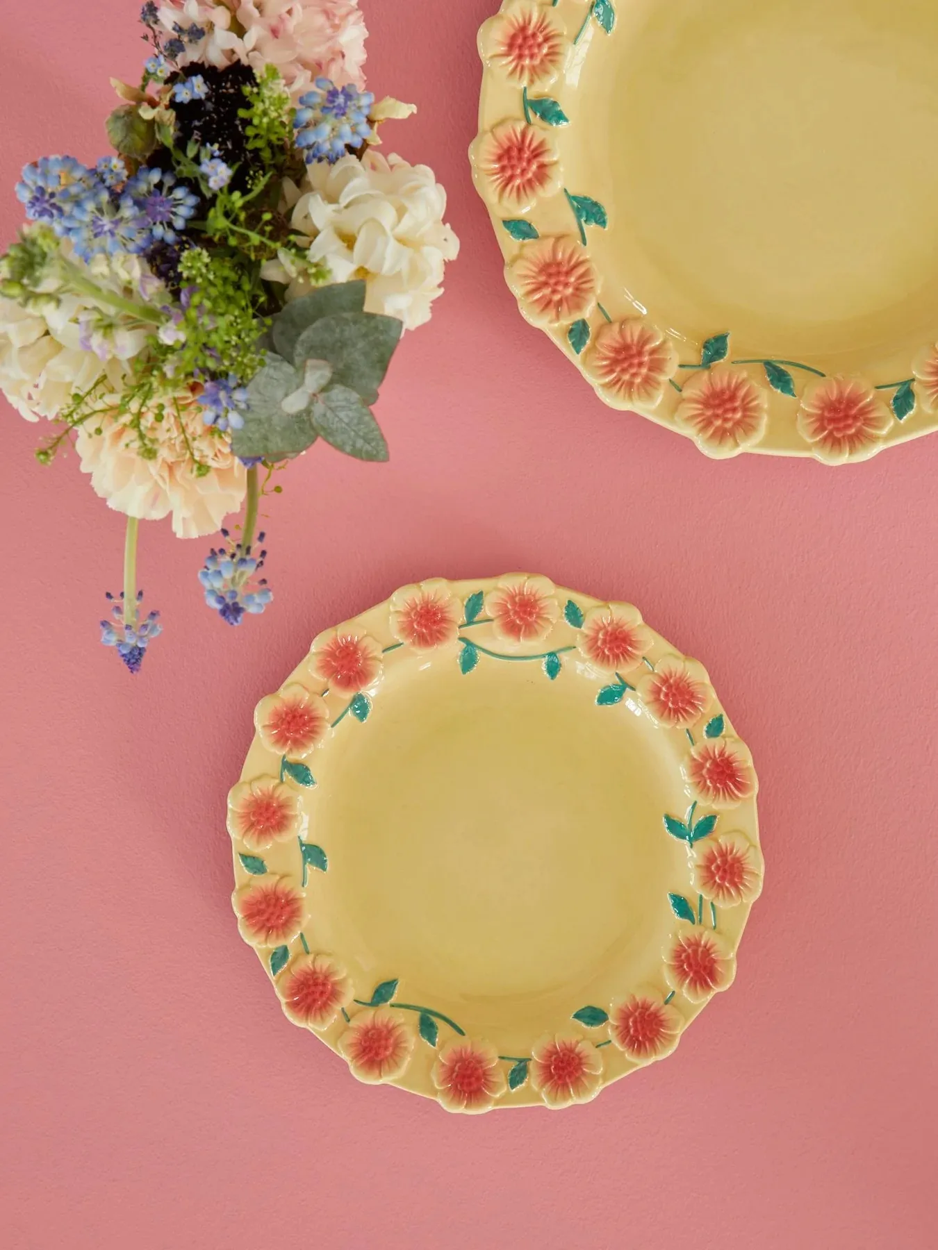 Rice Embossed Flower kleiner Teller Ø20cm, Creme RICE