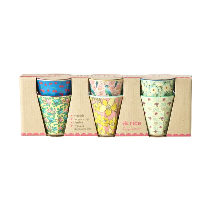 Rice Espressotasse Melamin 8 cl 6er-Pack, Show youre true colors RICE