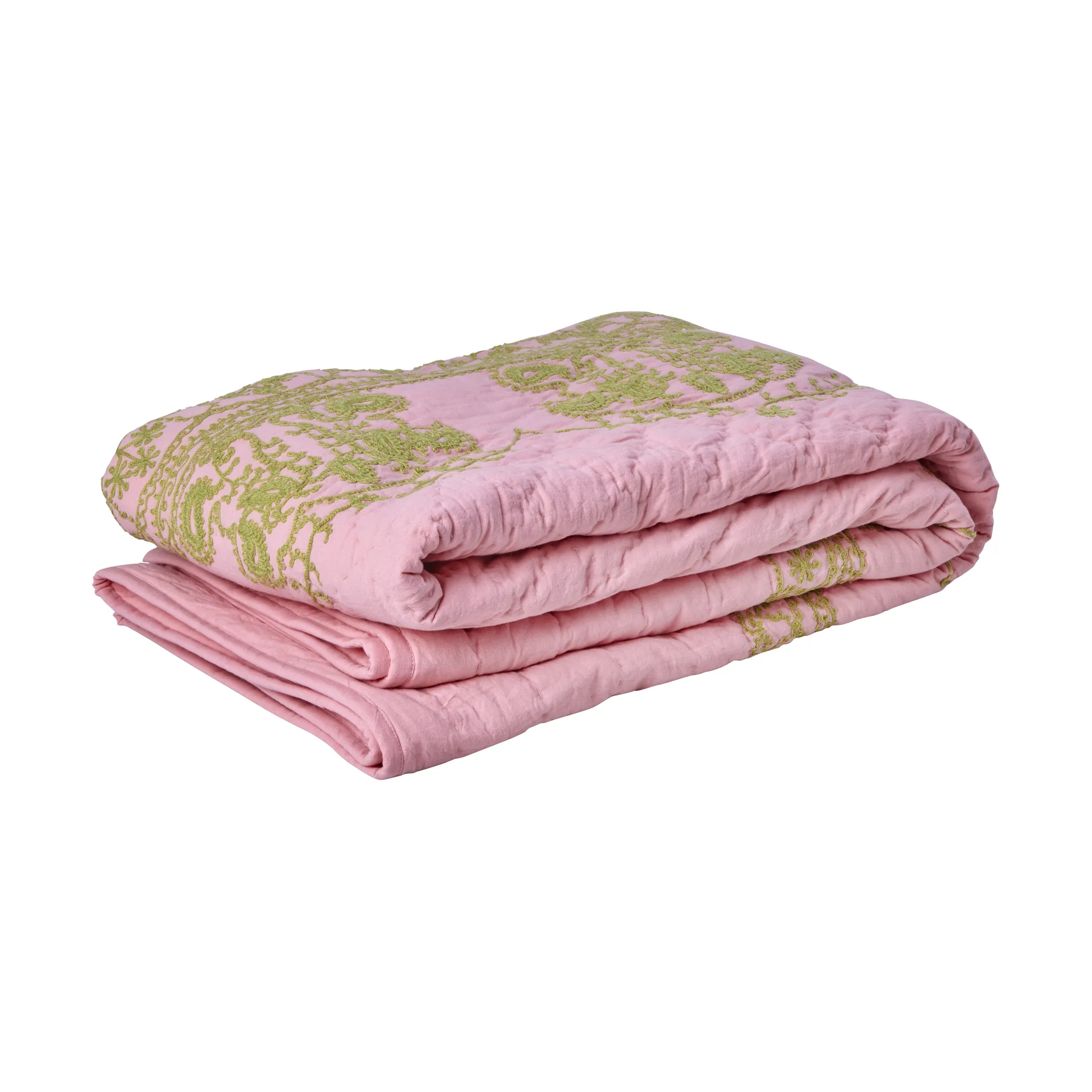Rice gesteppte Decke 140x200 cm, Soft pink RICE