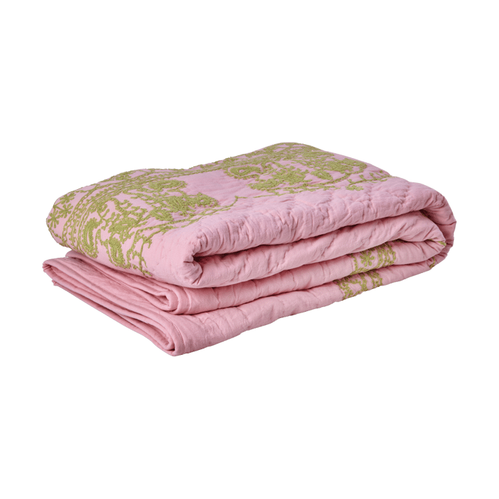 Rice gesteppte Decke 140x200 cm - Soft pink - RICE