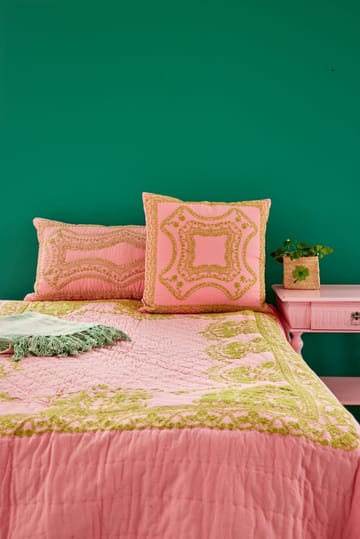 Rice gesteppte Tagesdecke 225x225 cm - Soft pink - RICE