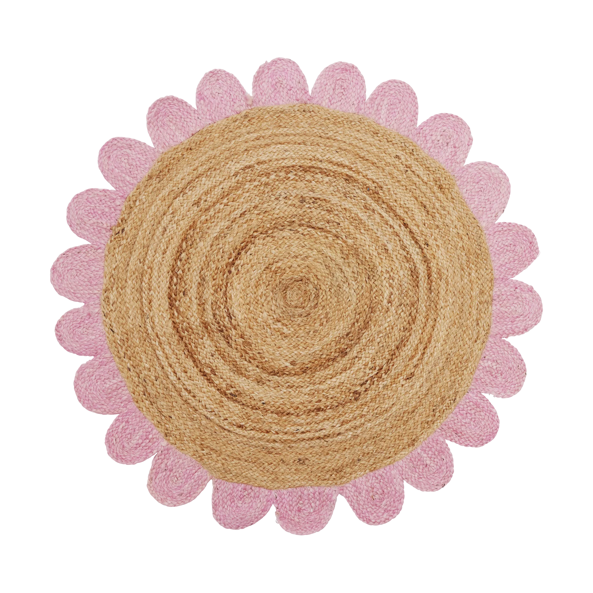 Rice Juteteppich Ø120 cm, Pink RICE