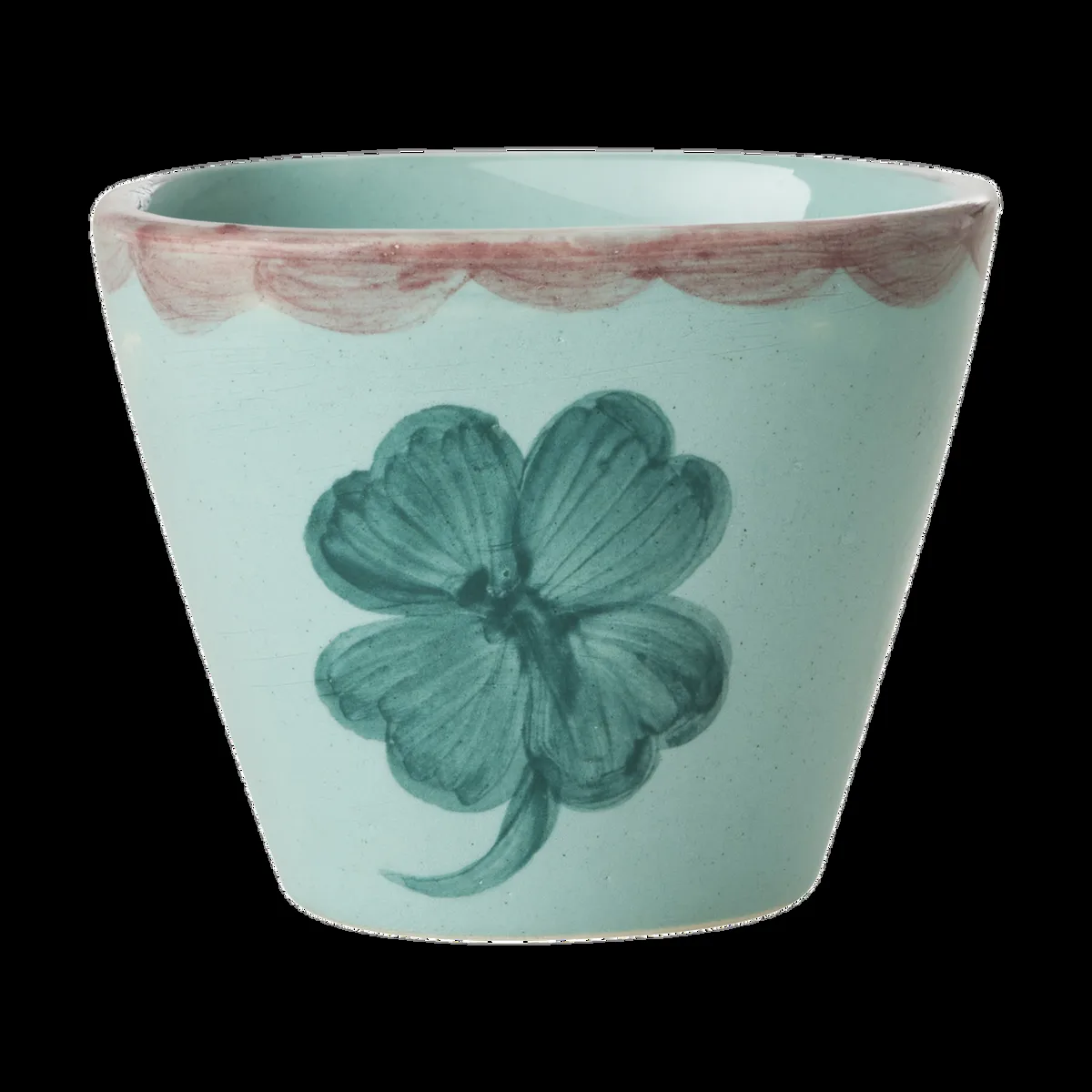 RICE Rice Keramik-Espressotasse 7 cl Good Luck Clover