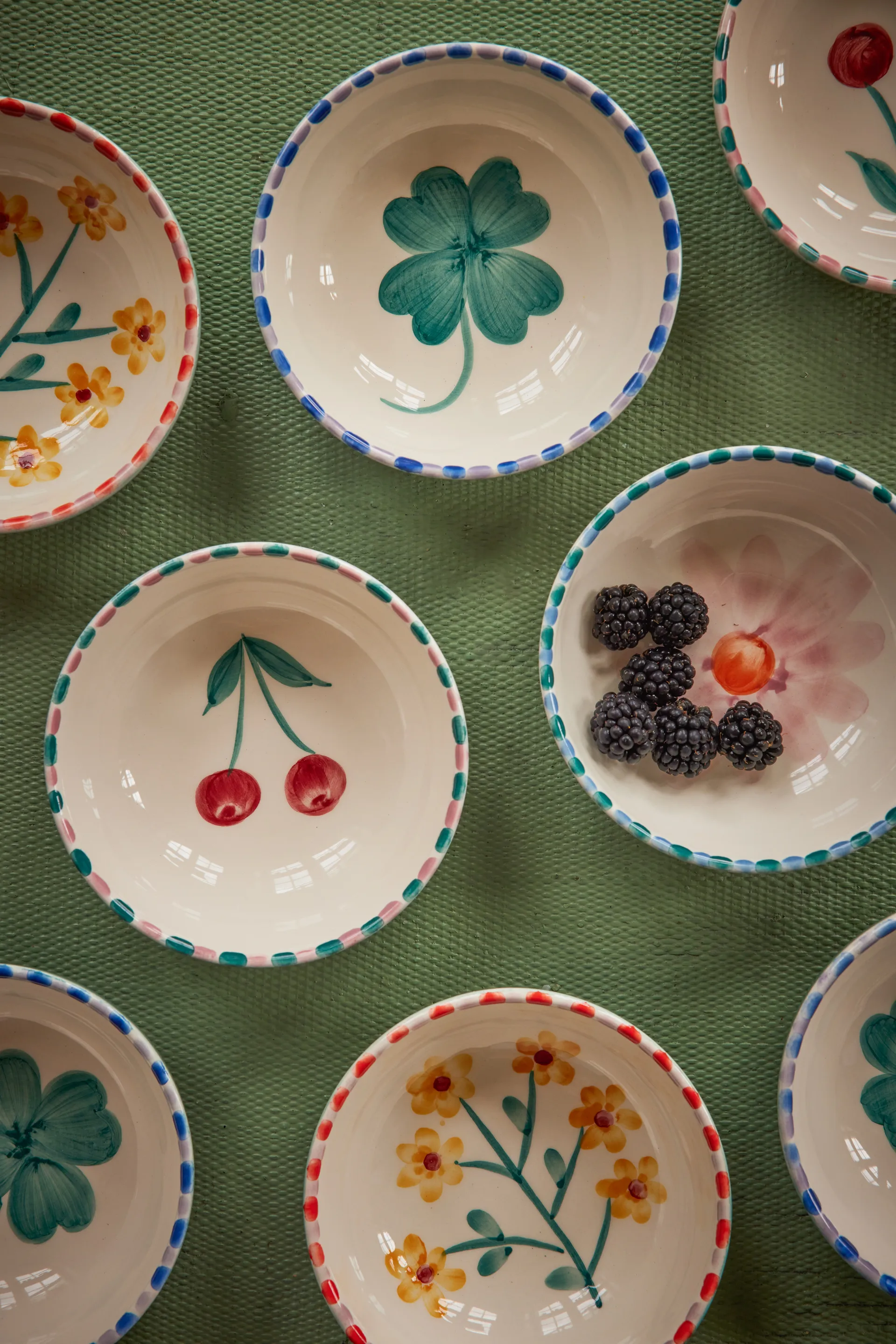 Rice Keramikschale 35 cl, Cherry-blue RICE