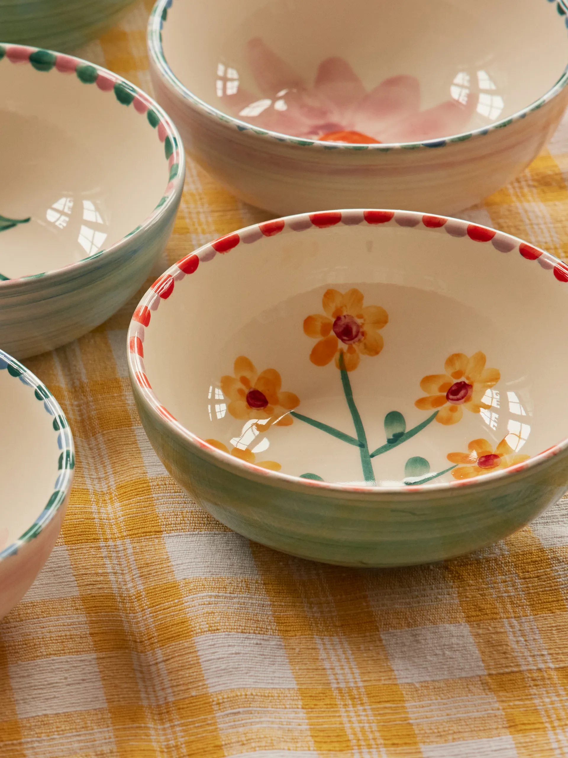 Rice Keramikschale 35 cl, Yellow Flower-jade RICE