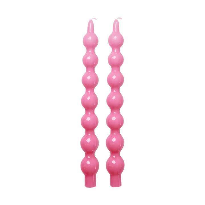 Rice Kerze 30,2 cm 2er-Pack - Pink - RICE