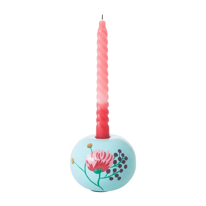 Rice Kerzenhalter Ø10cm, Mint-handpainted flower RICE