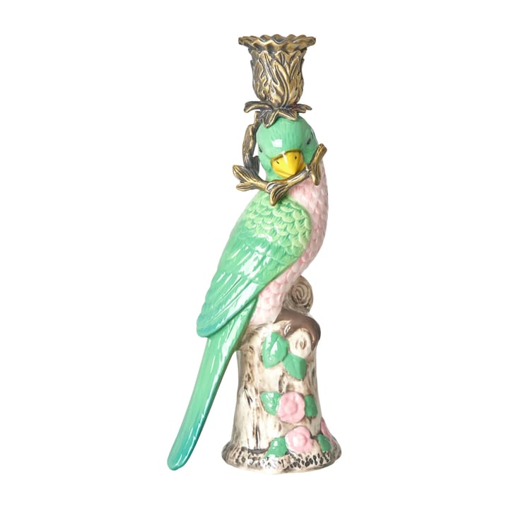 Rice Kerzenhalter Vogel 23cm, Green RICE