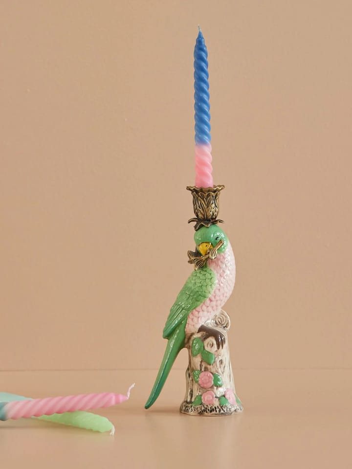 Rice Kerzenhalter Vogel 23cm, Green RICE