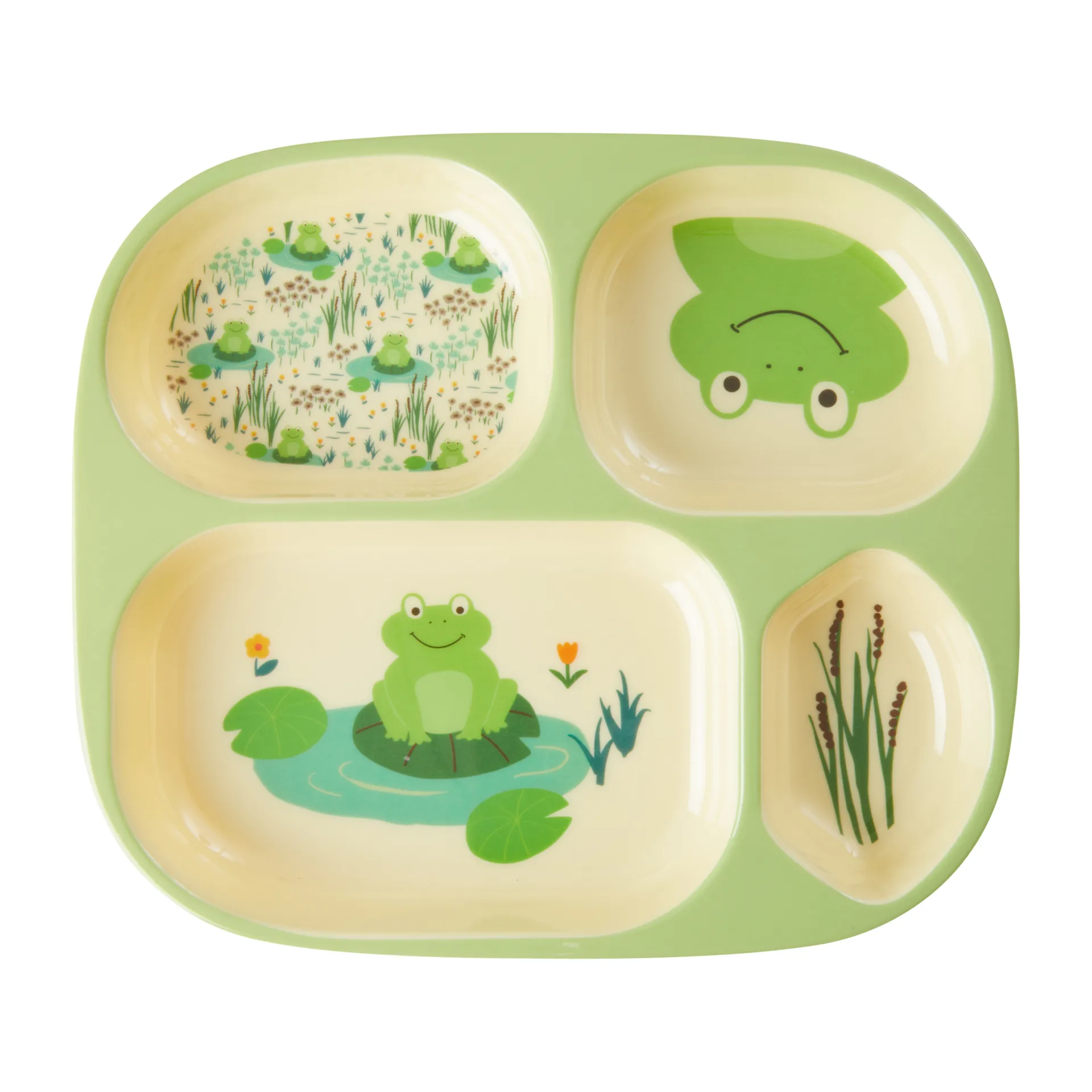 Rice Kindergeschirr 4 Teile, Frog RICE