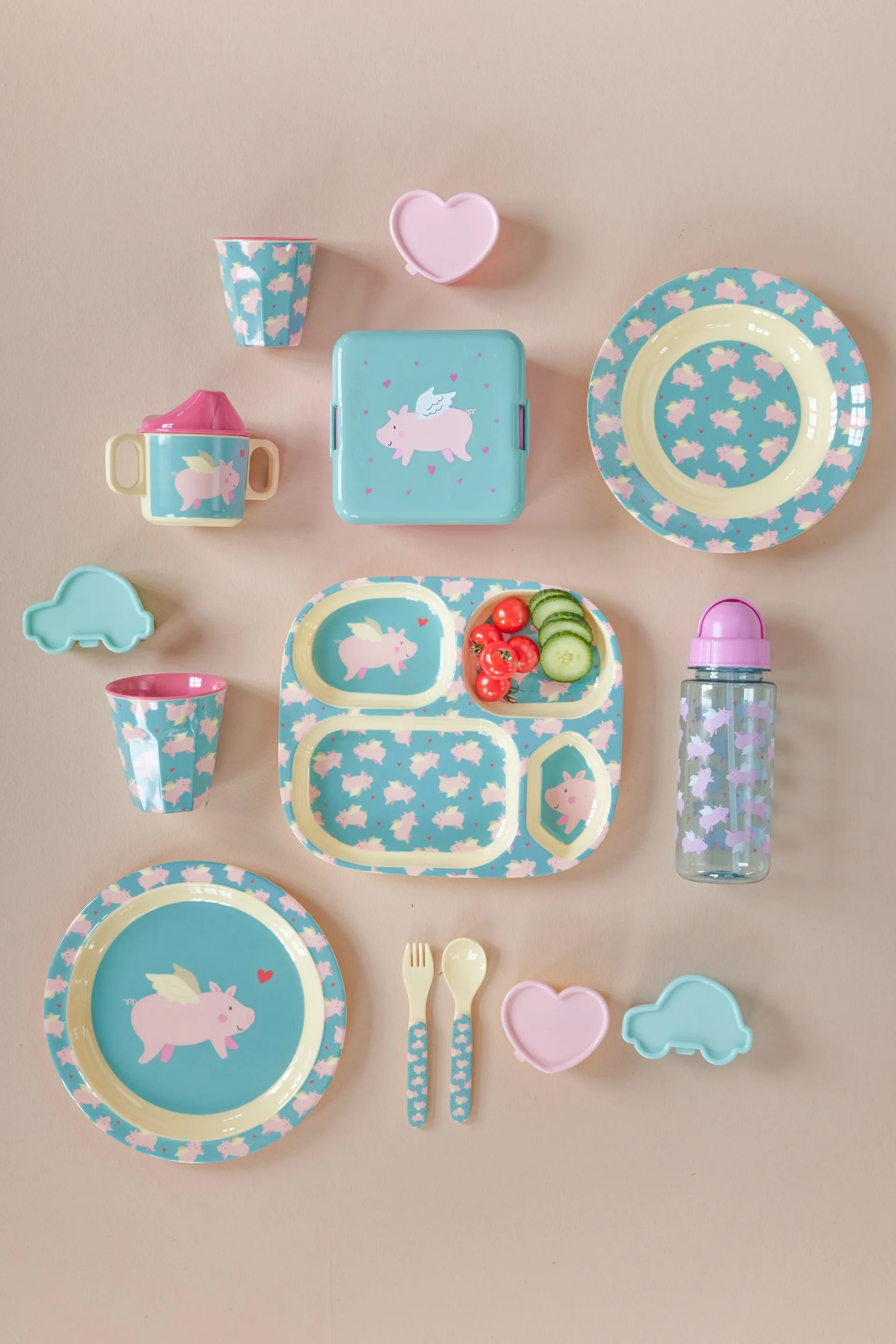 Rice Kinderschale Melamin Ø20cm, Flying pig RICE