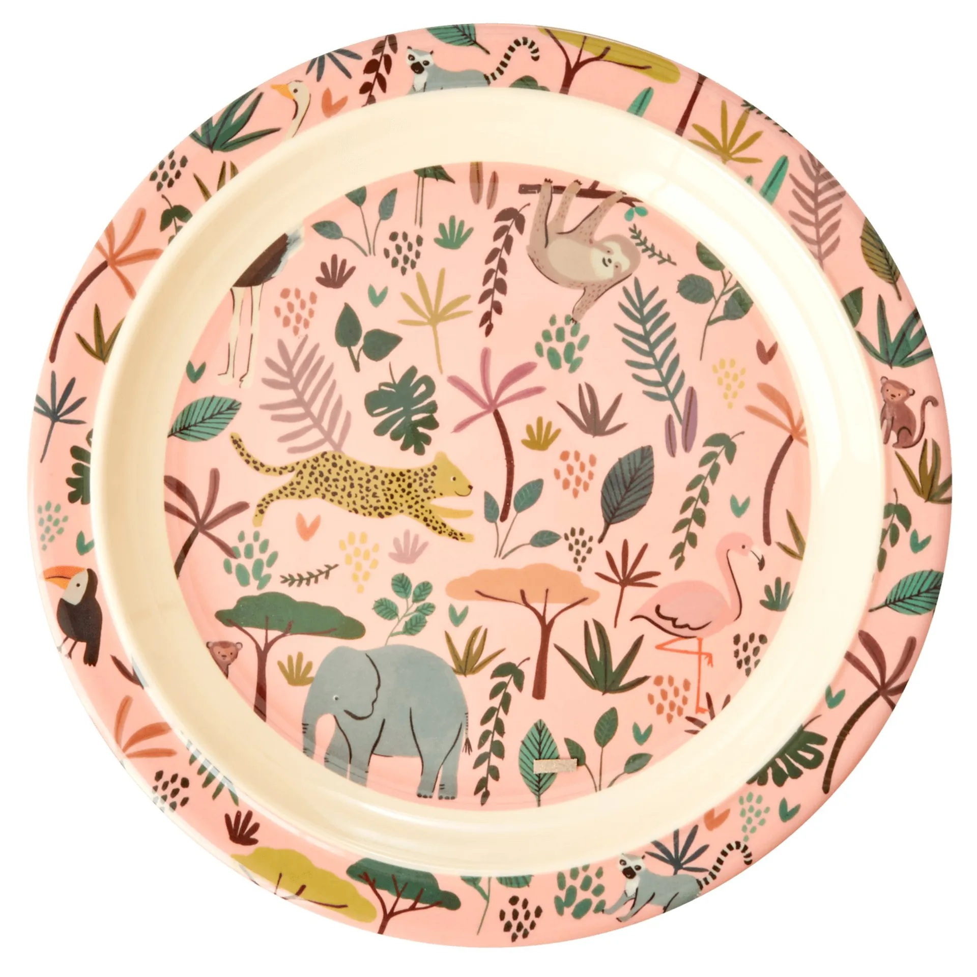 Rice Kinderteller Jungle animals, Coral-multi RICE