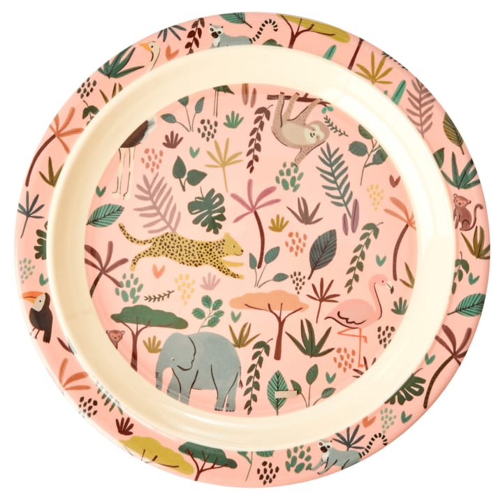 Rice Kinderteller Jungle animals - Coral-multi - RICE