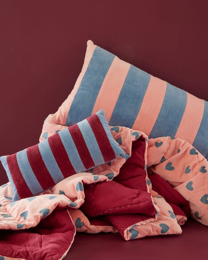 Rice Kissen 40 x 80cm, Pink-gendarme blue RICE