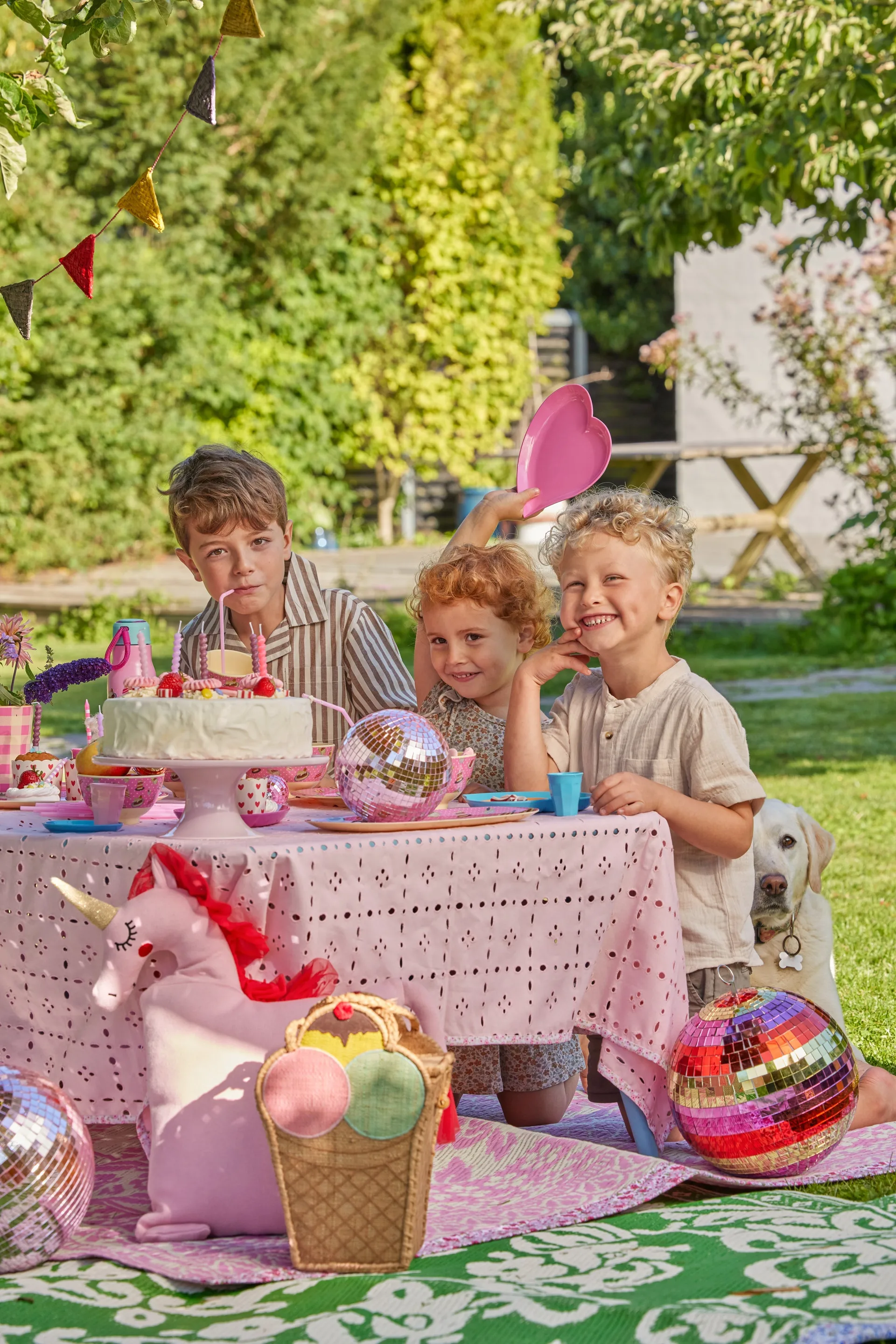 Rice Kissen Einhorn 40x50 cm, Pink RICE