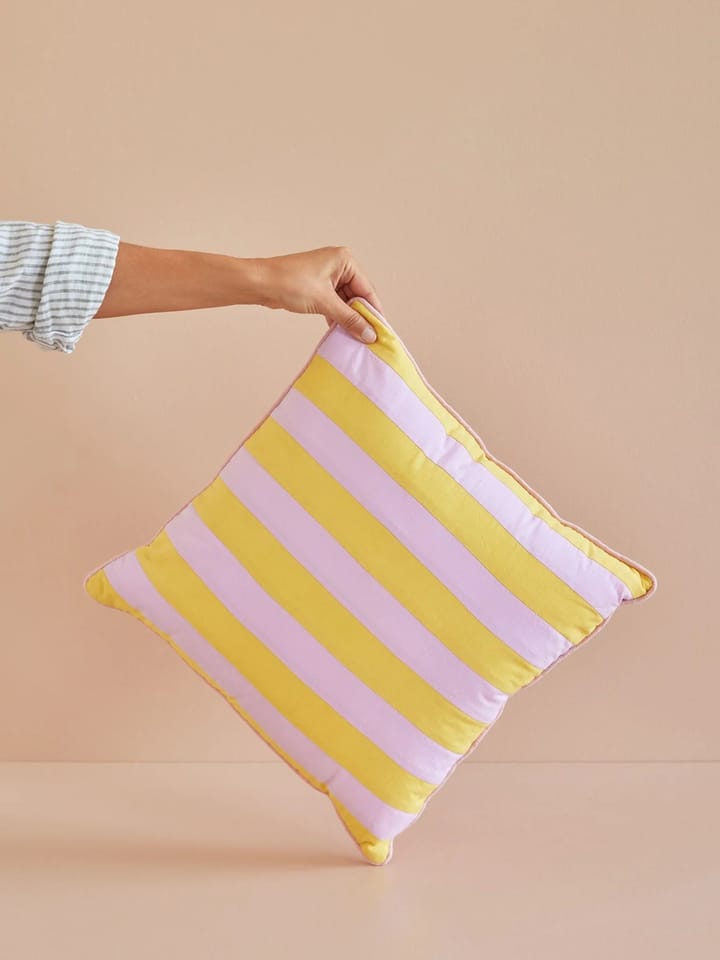 Rice Kissen gestreift 40 x 40cm, Yellow-lavender RICE