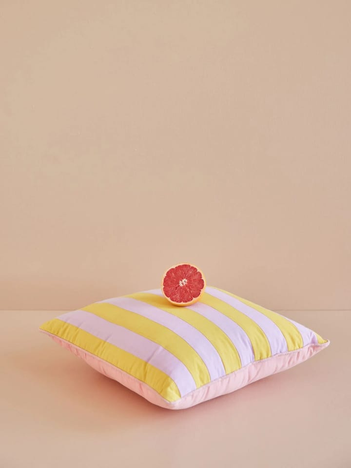 Rice Kissen gestreift 40 x 40cm, Yellow-lavender RICE