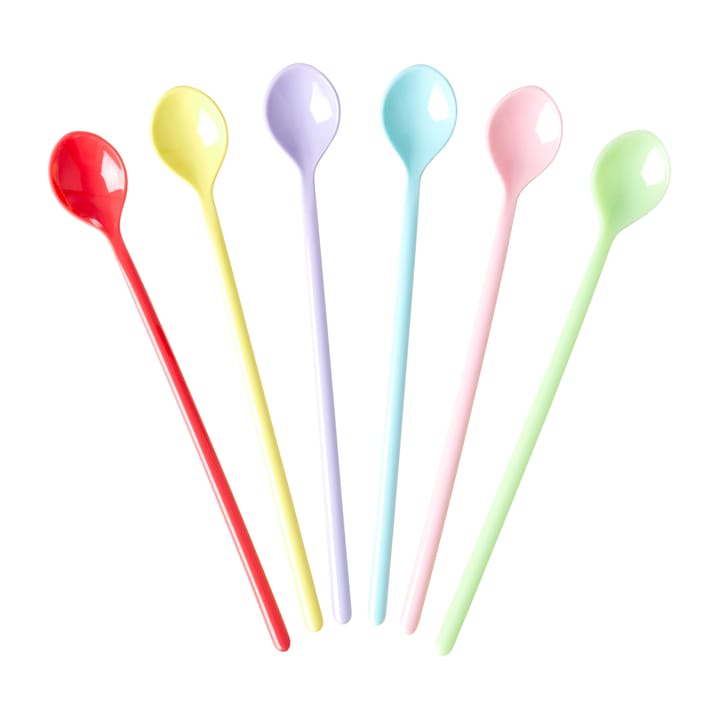 Rice Langer Löffel Melamin 6er Pack - Yippie yippie yeah - RICE