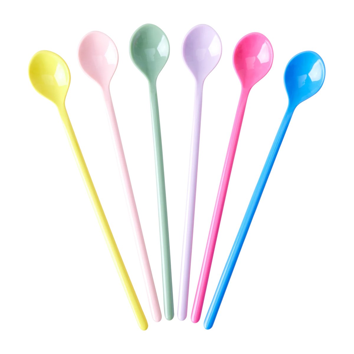 RICE Rice Löffel Lang Melamin 6er Pack Multicolor